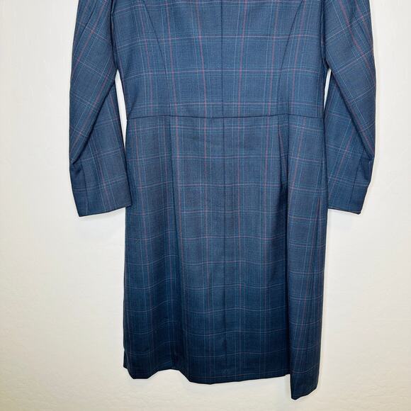 Vintage Pendleton Double Breasted Plaid Wool Coat Dress Size 6 Made in the USA - Picture 9 of 9
